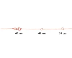 Sale Apart Naszyjnik z różowego i białego złota z diamentem - 0,005 ct - próba 585