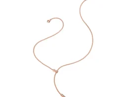 Sale Fope Naszyjnik z różowego złota z brylantami - 0,11 ct - próba 750