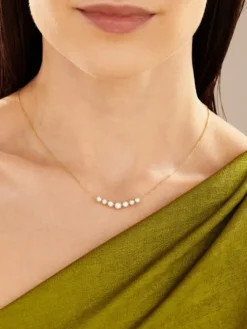 Apart Naszyjnik z żółtego i białego złota z brylantami - 0,48 ct - próba 585< Naszyjniki