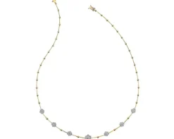 Apart Naszyjnik z żółtego i białego złota z brylantami - 43 cm - 1,03 ct - próba 585< Wszystkie