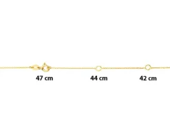 Apart Naszyjnik z żółtego i białego złota z brylantem - piórko - 0,005 ct - próba 375