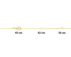 Outlet Apart Naszyjnik z żółtego i białego złota z diamentami - 0,23 ct - próba 585