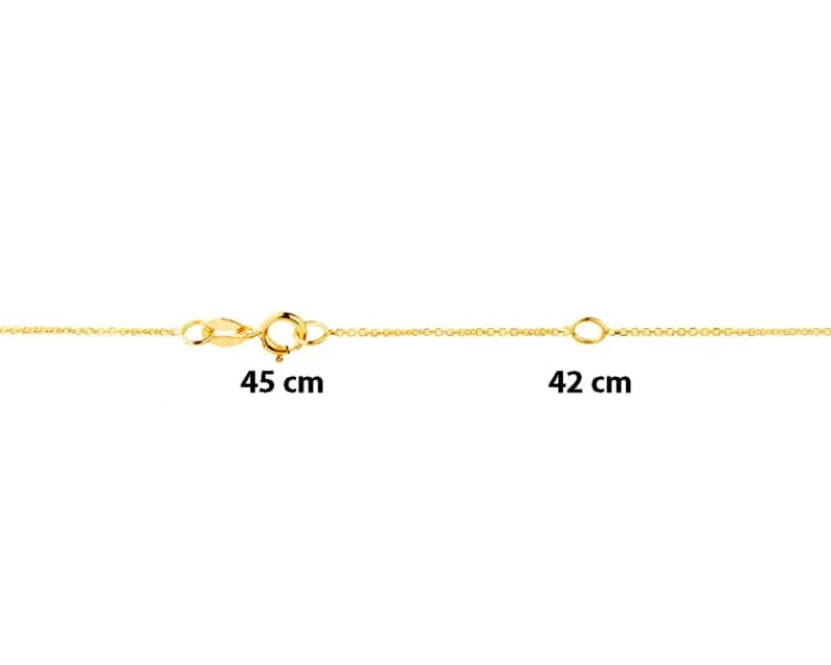 Sale Apart Naszyjnik z żółtego i białego złota z brylantami - 0,70 ct - próba 585