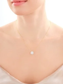 Apart Naszyjnik z żółtego i białego złota z brylantami - 0,52 ct - próba 585< Naszyjniki