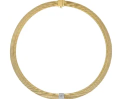 Online Apart Naszyjnik z żółtego i białego złota z brylantami - 45 cm - 0,29 ct - próba 750