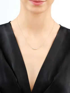 Apart Naszyjnik z żółtego złota z brylantami - 0,12 ct - próba 585< Wszystkie
