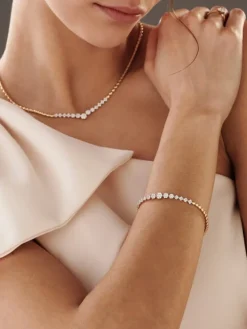 Apart Naszyjnik z żółtego złota z brylantami - 0,85 ct - próba 585< Naszyjniki