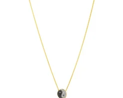 Hot Apart Naszyjnik z żółtego złota z brylantami - yin yang - 0,16 ct - próba 585