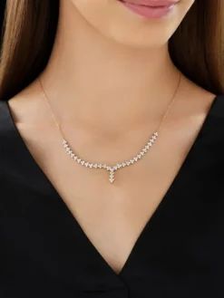 Apart Naszyjnik z żółtego złota z brylantami - 2,00 ct - próba 585