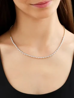 Apart Naszyjnik z żółtego złota z brylantami - 43 cm - 0,87 ct - próba 585< Wszystkie