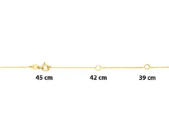 Clearance Apart Naszyjnik z żółtego złota z brylantem - motyl - 0,01 ct - próba 585
