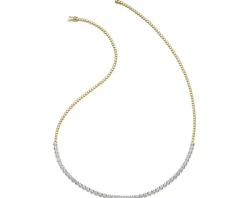 Apart Naszyjnik z żółtego złota z brylantami - 43 cm, - 0,80 ct - próba 585< Naszyjniki