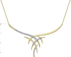 Apart Naszyjnik z żółtego złota z brylantami - 0,35 ct - próba 585< Naszyjniki