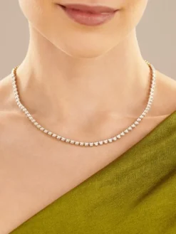 Apart Naszyjnik z żółtego złota z brylantami - 43 cm - - 2,08 ct - próba 585< Naszyjniki