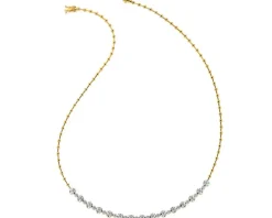 Apart Naszyjnik z żółtego złota z brylantami - 43 cm - 0,86 ct - próba 585< Wszystkie