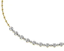 New Apart Naszyjnik z żółtego złota z brylantami - 45 cm - 0,89 ct - próba 585