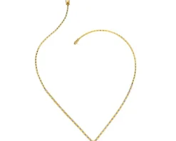 Apart Naszyjnik z żółtego złota z brylantami - 43 cm - 0,27 ct - próba 585< Naszyjniki