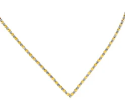 Apart Naszyjnik z żółtego złota z brylantami - 43 cm - 0,27 ct - próba 585< Naszyjniki