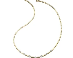 Discount Apart Naszyjnik z żółtego złota z brylantami - 0,63 ct - próba 585