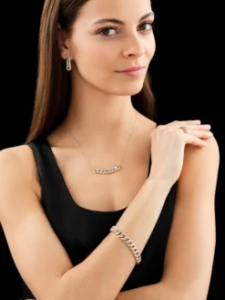 Best Apart Naszyjnik z żółtego złota z diamentami - 0,33 ct - próba 585