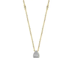 Apart Naszyjnik z żółtego złota z diamentami - 0,11 ct - próba 585< Wszystkie