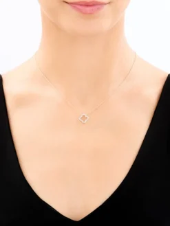 Hot Apart Naszyjnik z żółtego złota z diamentami - 0,15 ct - próba 585