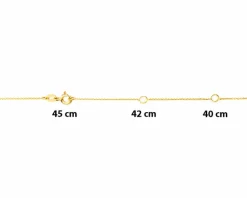 Hot Apart Naszyjnik z żółtego złota z diamentami - koło - 0,25 ct - próba 585