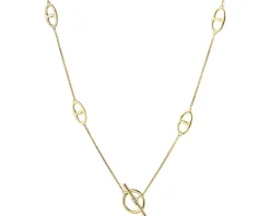 Apart Naszyjnik z żółtego złota z diamentem - koło - 0,005 ct - próba 375< Naszyjniki