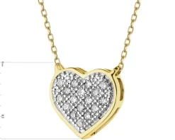 Apart Naszyjnik z żółtego złota z diamentami - 0,05 ct - próba 585< Wszystkie