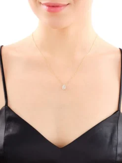 Apart Naszyjnik z żółtego złota z diamentami - 0,11 ct - próba 585< Naszyjniki