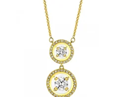 Apart Naszyjnik z żółtego złota z diamentami - 0,40 ct - próba 585