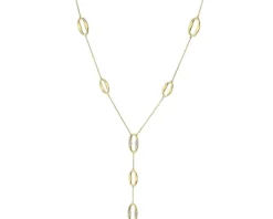 Apart Naszyjnik z żółtego złota z diamentami - 0,04 ct - próba 585< Naszyjniki