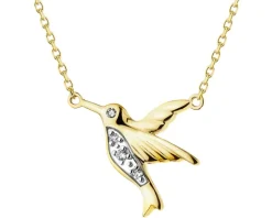 Discount Apart Naszyjnik z żółtego złota z diamentami - koliber - 0,01 ct - próba 375