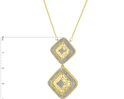 Apart Naszyjnik z żółtego złota z diamentami - 0,27 ct - próba 585< Naszyjniki