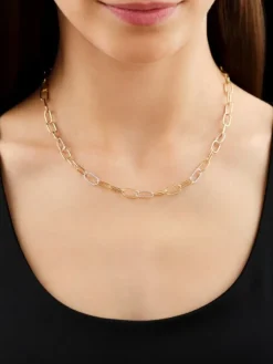 Apart Naszyjnik z żółtego złota z diamentami - 0,38 ct - próba 585< Naszyjniki