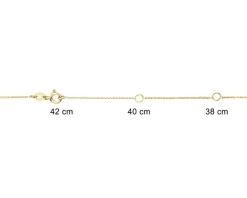 Apart Naszyjnik z żółtego złota z diamentami - 0,08 ct - próba 585< Naszyjniki
