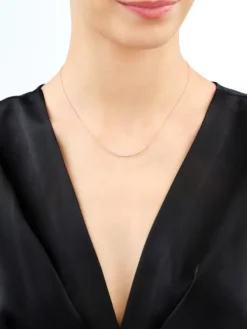 New Apart Naszyjnik z żółtego złota z diamentami - 0,12 ct - próba 585