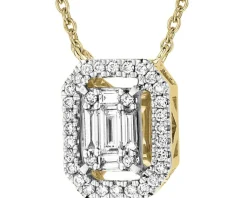 New Apart Naszyjnik z żółtego złota z diamentami - 0,20 ct - próba 585