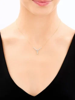 Best Apart Naszyjnik z żółtego złota z diamentami - 0,24 ct - próba 585