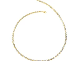 Apart Naszyjnik z żółtego złota z diamentami - 45 cm - 0,06 ct - próba 375< Naszyjniki