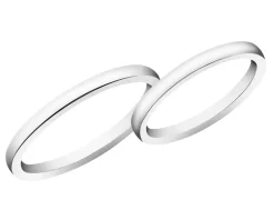 Apart Obrączki Ślubne .  Białe złoto rodowane. Wzór 185< Obrączki Wszystkie
