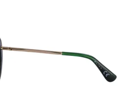 Sale Elixa Okulary przeciwsłoneczne damskie, okrągłe, zielone