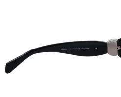 New Elixa Okulary przeciwsłoneczne damskie, okrągłe, czarne