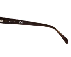 Discount Elixa Okulary przeciwsłoneczne damskie, prostokątne, brązowe