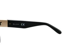 Elixa Okulary przeciwsłoneczne damskie, prostokątne, czarne< Okulary Przeciwsłoneczne