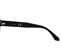 Elixa Okulary przeciwsłoneczne damskie, okrągłe, czarne< Okulary Przeciwsłoneczne