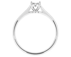Apart Pierścionek z białego złota z diamentami - 0,07 ct - próba 750< Pierścionki
