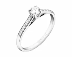 Apart Pierścionek z białego złota z brylantami - 0,24 ct - próba 750< Pierścionki