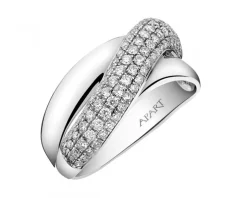 Clearance Apart Pierścionek z białego złota z brylantami - 0,63 ct - próba 585