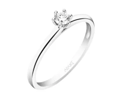 Apart Pierścionek z białego złota z brylantem - 0,16 ct - próba 585< Pierścionki